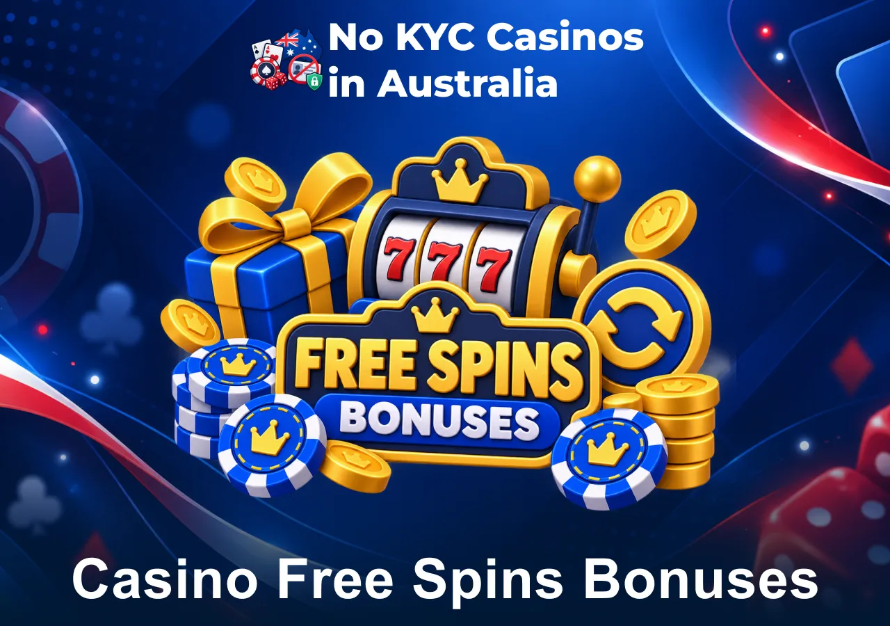Casino free spins bonuses with slot games, casino chips and bonus rewards.